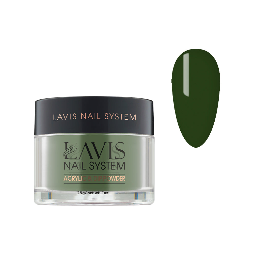 Lavis Acrylic Powder - 249 Russian Green - Green Colors by LAVIS NAILS sold by DTK Nail Supply