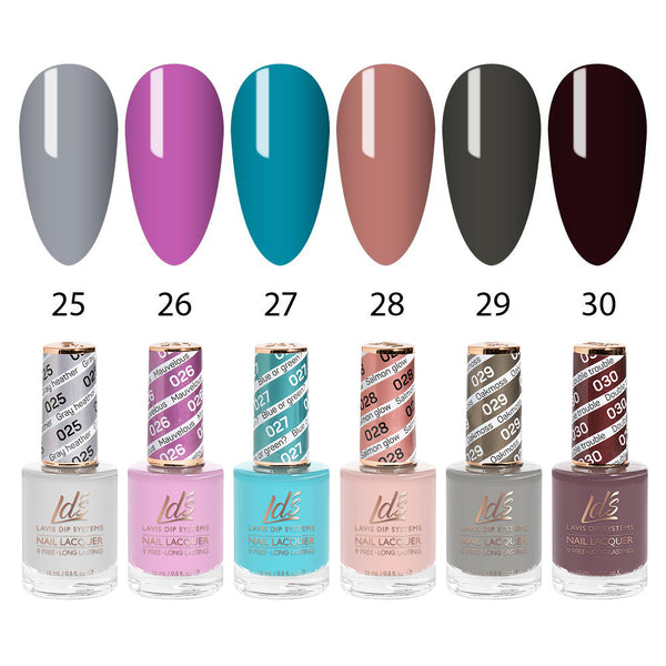  LDS Healthy Nail Lacquer Set (6 colors): 025 to 030 by LDS sold by DTK Nail Supply