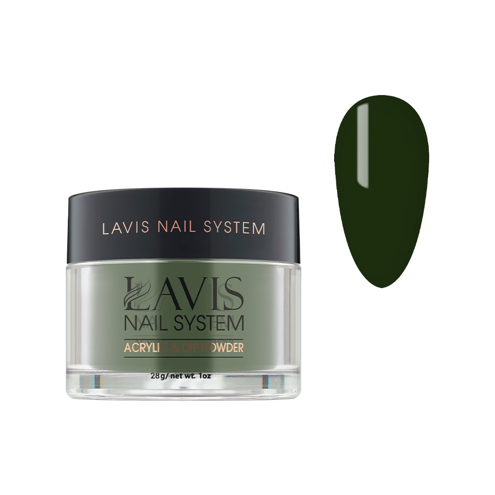 Lavis Acrylic Powder - 252 Fern Green - Green Colors by LAVIS NAILS sold by DTK Nail Supply