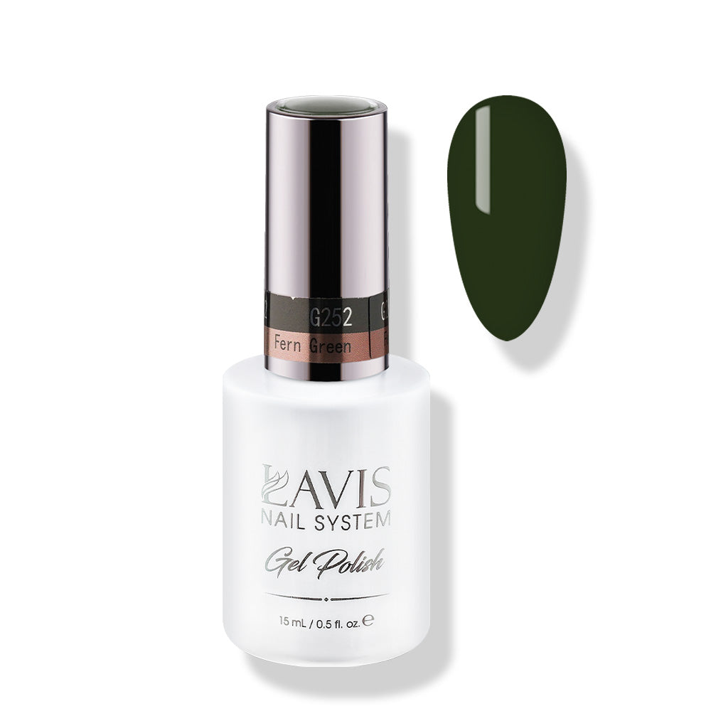 Lavis Gel Polish 252 - Green Colors - Fern Green by LAVIS NAILS sold by DTK Nail Supply