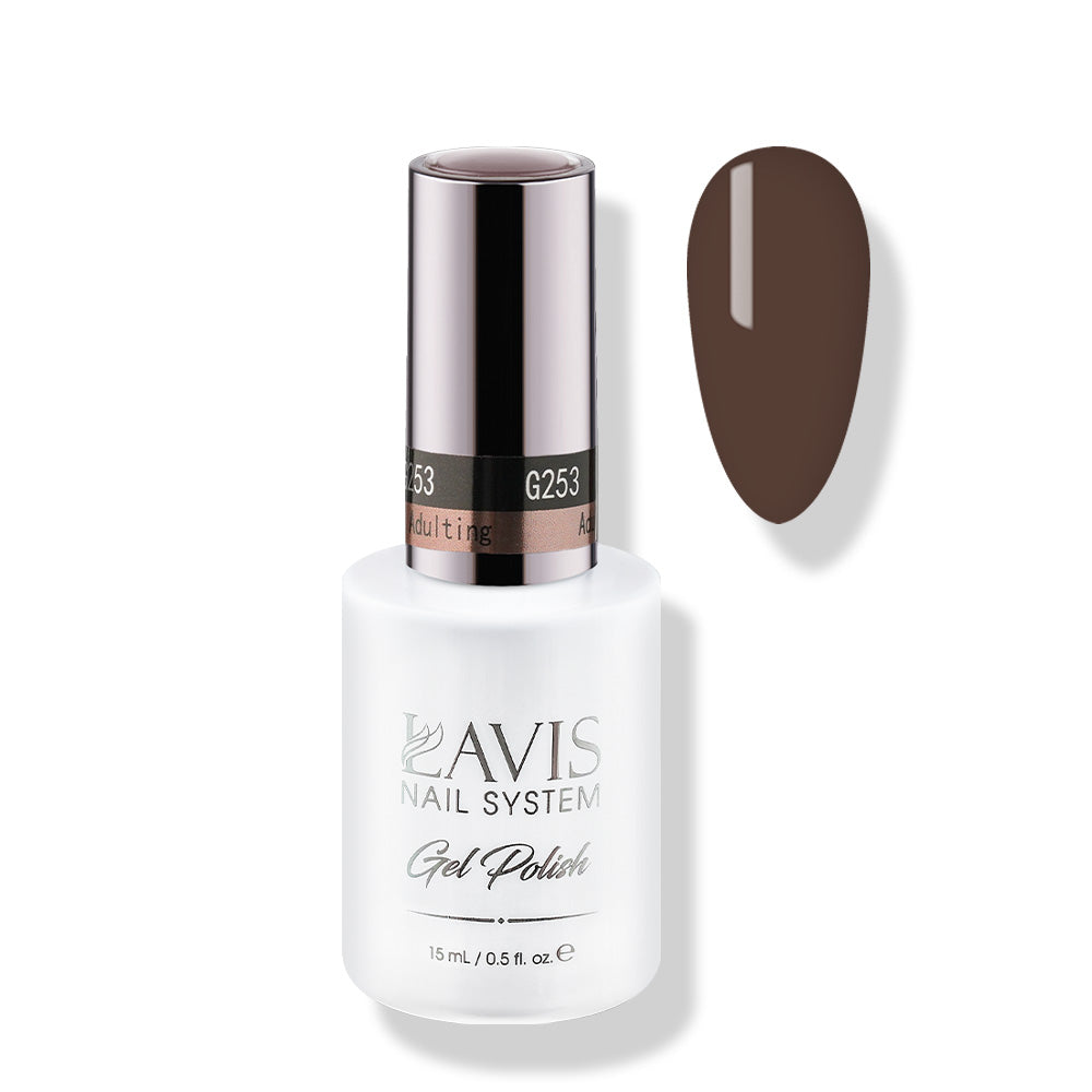 Lavis Gel Polish 253 - Brown Colors - Adulting by LAVIS NAILS sold by DTK Nail Supply