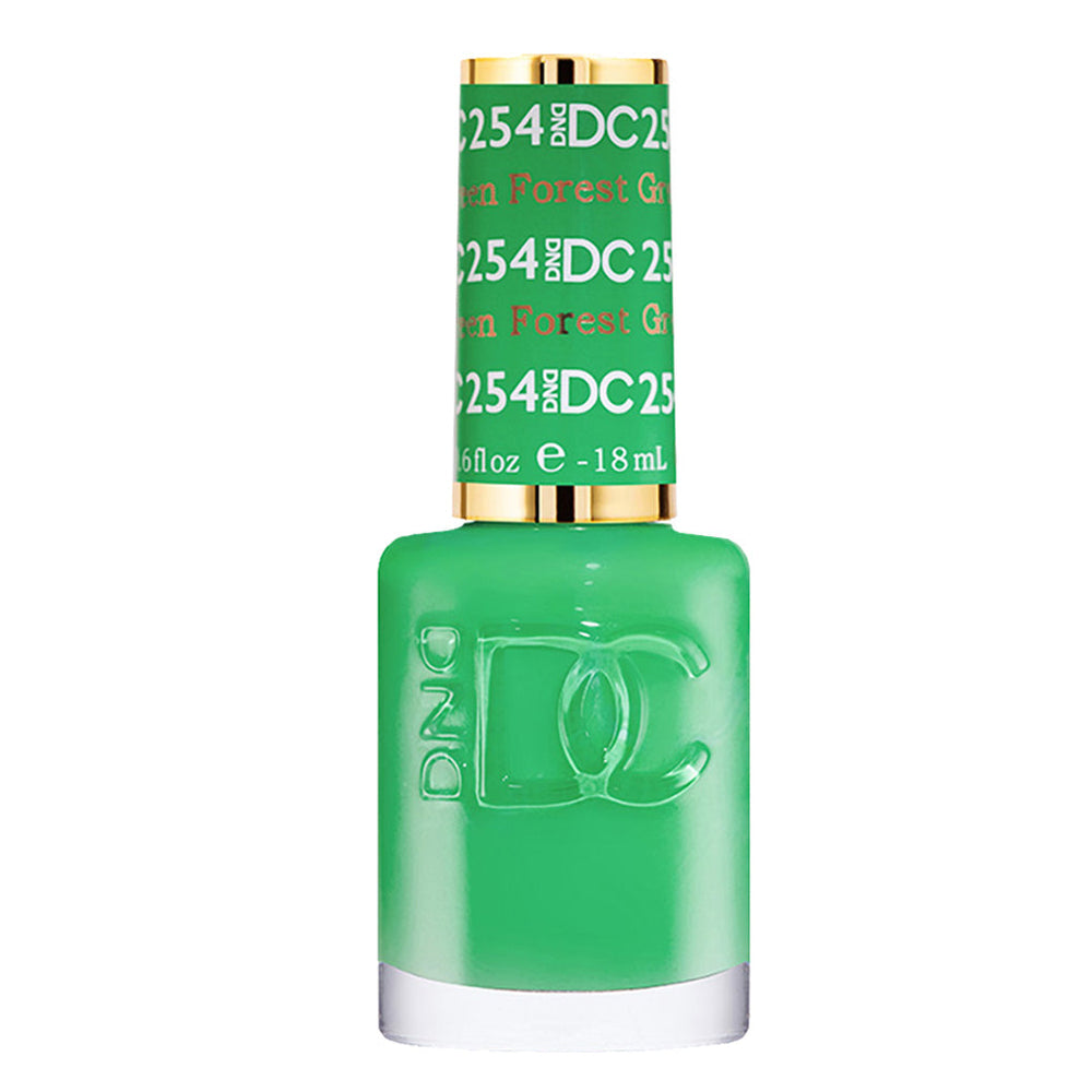 DND DC Nail Lacquer - 254 Green Colors - Forest Green by DND DC sold by DTK Nail Supply