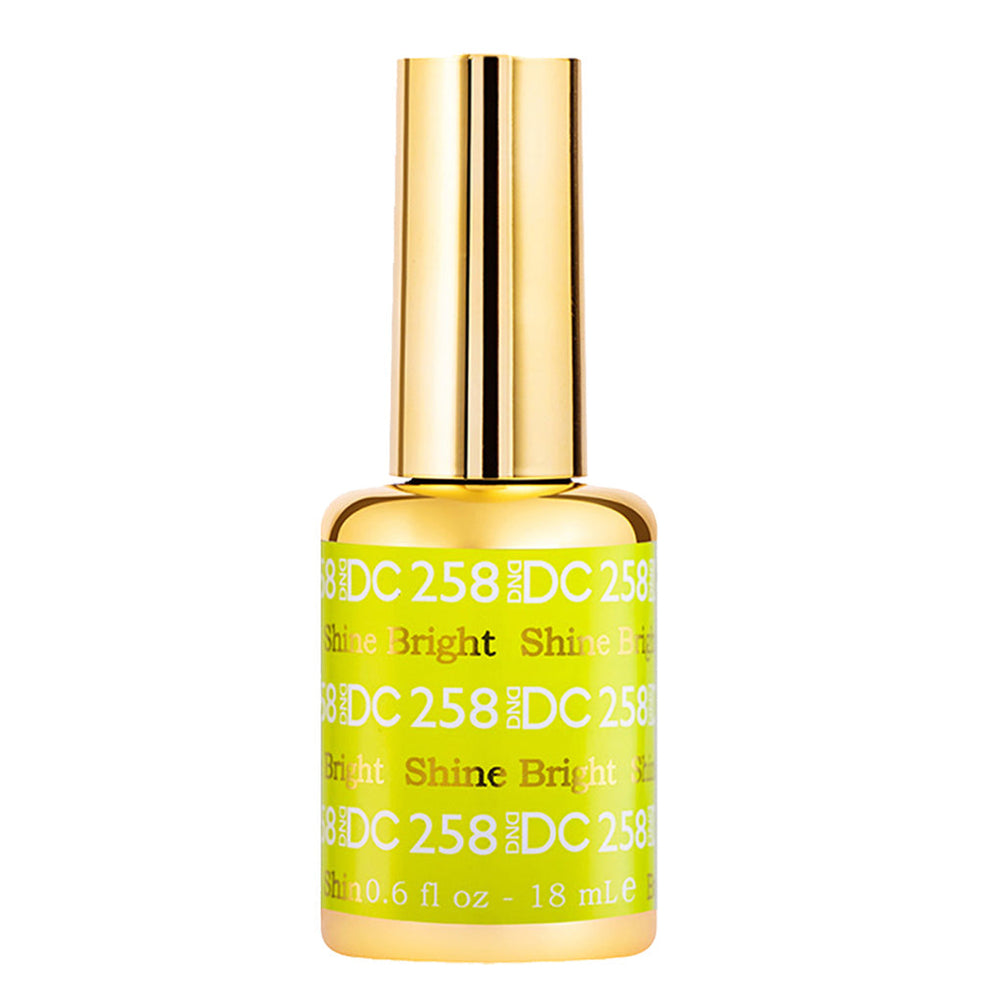  DND DC Gel Polish - 258 Yellow, Neon Colors - Shine Bright by DND DC sold by DTK Nail Supply