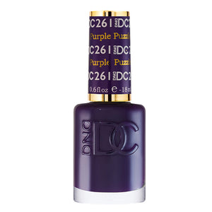 DND DC Nail Lacquer - 261 Purple Colors - Puzzled Purple by DND DC sold by DTK Nail Supply