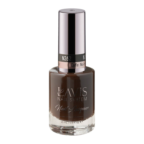 LAVIS Nail Lacquer - 262 Cafe Noir - 0.5oz by LAVIS NAILS sold by DTK Nail Supply