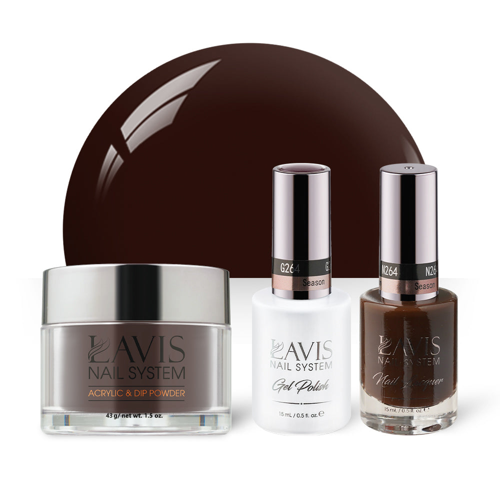  LAVIS 3 in 1 - 264 Season - Acrylic & Dip Powder, Gel & Lacquer by LAVIS NAILS sold by DTK Nail Supply