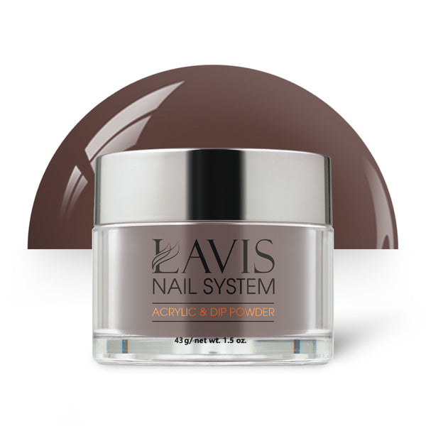 Lavis Acrylic Powder - 262 Cafe Noir - Brown Colors by LAVIS NAILS sold by DTK Nail Supply