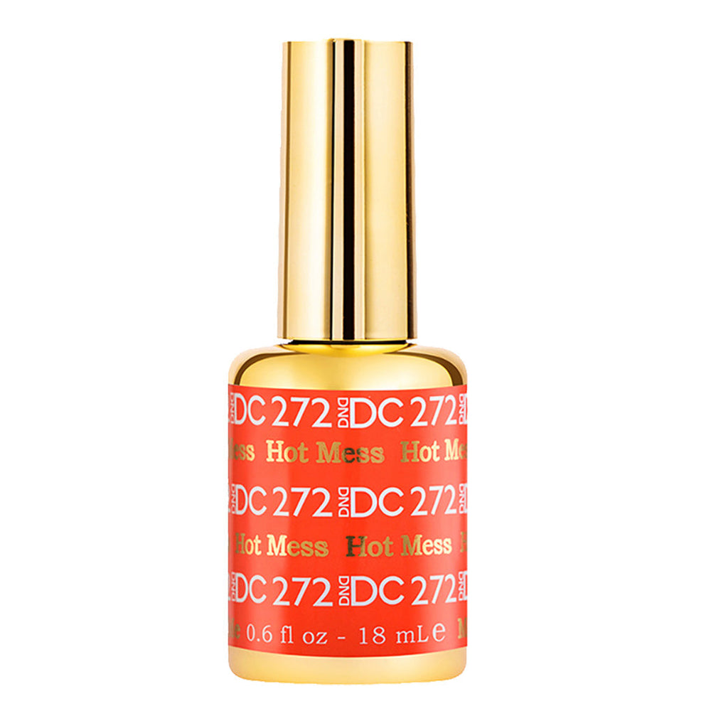 DND DC Gel Polish - 272 Orange Colors - Hot Mess by DND DC sold by DTK Nail Supply