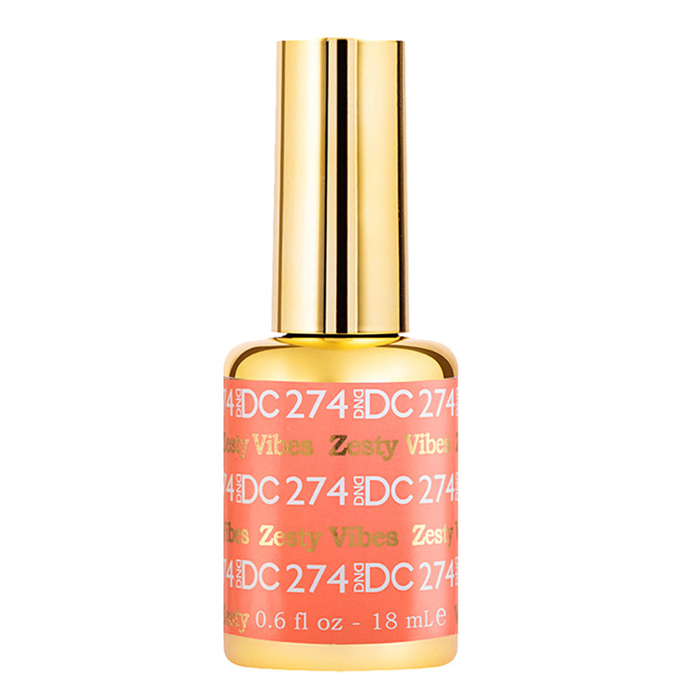  DND DC Gel Polish - 274 Orange, Coral Colors - Zesty Vibe by DND DC sold by DTK Nail Supply