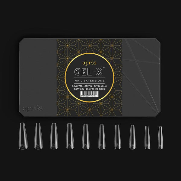 APRES - Gel-X™ Sculpted Coffin Extra Long Box of Tips by Apres sold by DTK Nail Supply