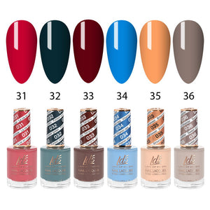  LDS Healthy Nail Lacquer Set (6 colors): 031 to 036 by LDS sold by DTK Nail Supply