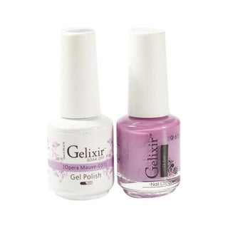  Gelixir Gel Nail Polish Duo - 031 Purple Colors - Opera Mauve by Gelixir sold by DTK Nail Supply
