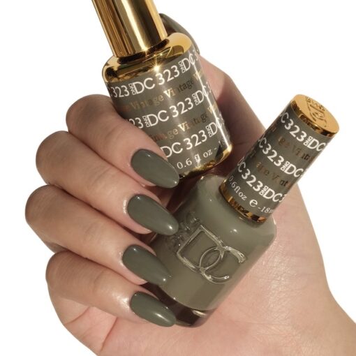 DND DC Nail Lacquer - 323 Moss Colors - Vintage by DND DC sold by DTK Nail Supply