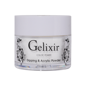  Gelixir Acrylic & Powder Dip Nails - 037 White Shimmer by Gelixir sold by DTK Nail Supply