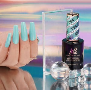 LDS Gel Nail Polish Duo - 094 Blue, Mint Colors - Refresh by LDS sold by DTK Nail Supply