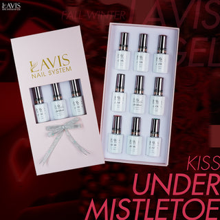 Lavis Gel Kiss Under Mistletoe Set G7 (9 colors): 205, 206, 207, 208, 209, 210, 211, 212, 213 by LAVIS NAILS sold by DTK Nail Supply