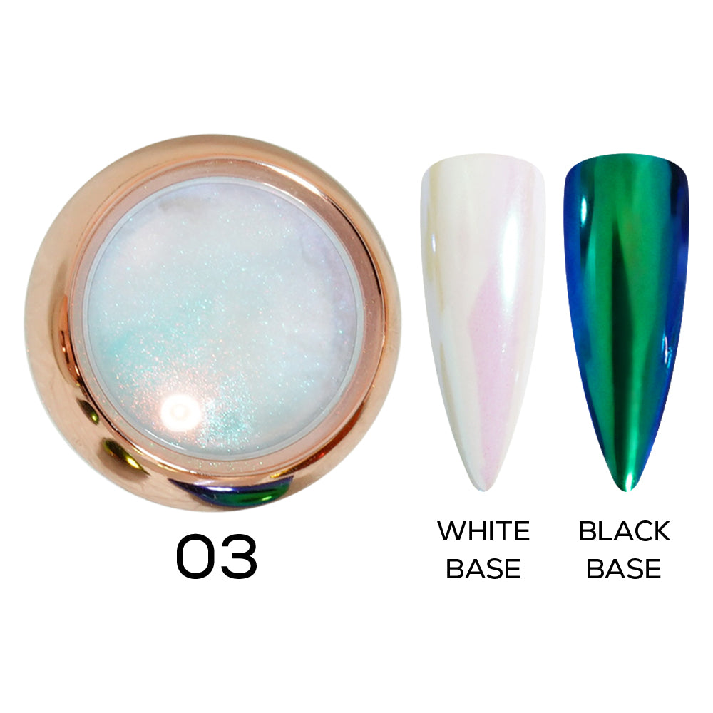  GSD203 - Aurora Chrome Nail Powder - 03 by Chrome sold by DTK Nail Supply