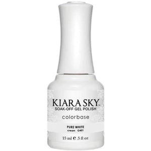 Kiara Sky Gel Polish 401 - White Colors - Pure White by Kiara Sky sold by DTK Nail Supply