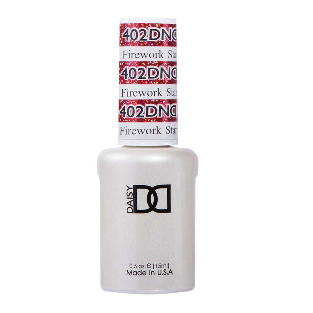DND Gel Polish - 402 Red Colors - Firework Star by DND - Daisy Nail Designs sold by DTK Nail Supply