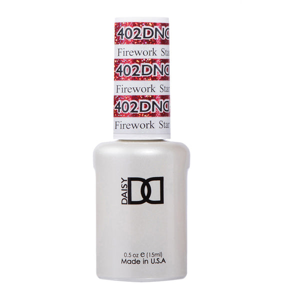 DND Gel Polish - 402 Red Colors - Firework Star by DND - Daisy Nail Designs sold by DTK Nail Supply