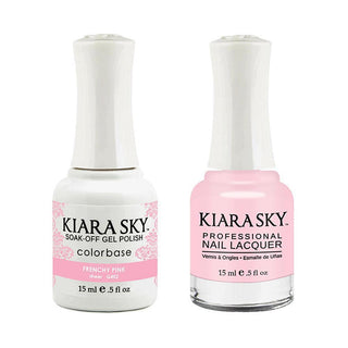  Kiara Sky Gel Nail Polish Duo - 402 Pink Colors - Frenchy Pink by Kiara Sky sold by DTK Nail Supply