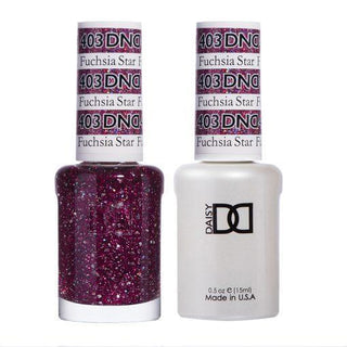  DND Gel Nail Polish Duo - 403 Pink Colors - Fuchsia Star by DND - Daisy Nail Designs sold by DTK Nail Supply