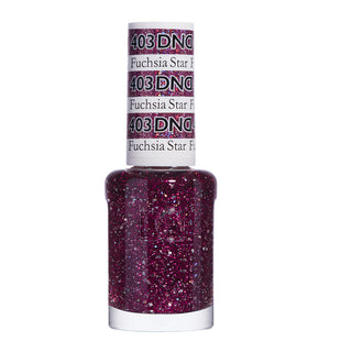 DND Nail Lacquer - 403 Pink Colors - Fuchsia Star by DND - Daisy Nail Designs sold by DTK Nail Supply