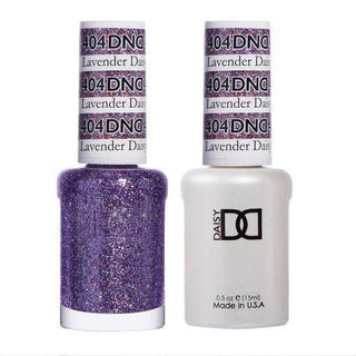  DND Gel Nail Polish Duo - 404 Purple Colors - Lavender Daisy Star by DND - Daisy Nail Designs sold by DTK Nail Supply