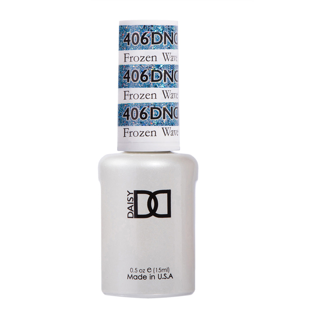 DND Gel Polish - 406 Blue Colors - Frozen Wave by DND - Daisy Nail Designs sold by DTK Nail Supply
