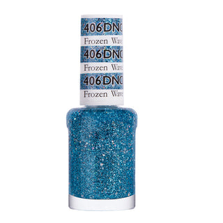 DND Nail Lacquer - 406 Blue Colors - Frozen Wave by DND - Daisy Nail Designs sold by DTK Nail Supply