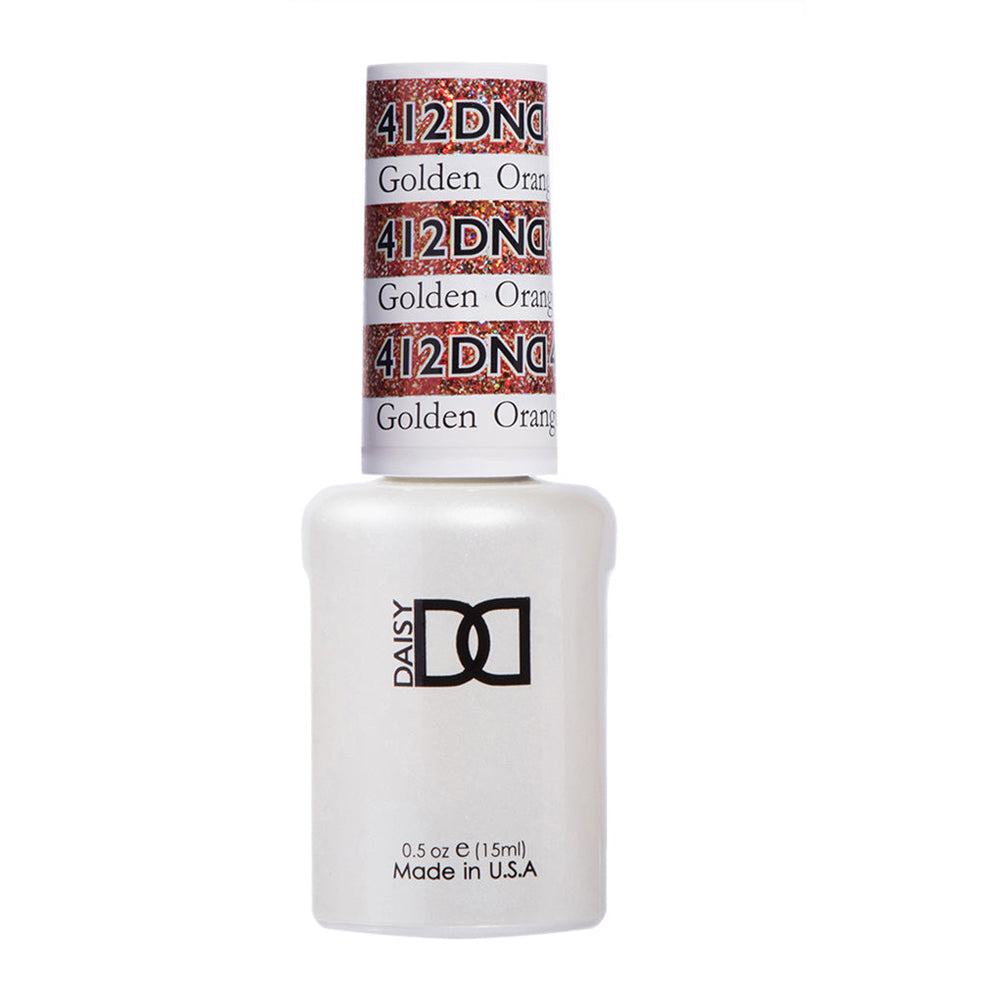 DND Gel Polish - 412 Orange Colors - Golden Orange Star by DND - Daisy Nail Designs sold by DTK Nail Supply