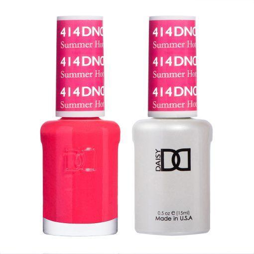  DND Gel Nail Polish Duo - 414 Summer Hot Pink by DND - Daisy Nail Designs sold by DTK Nail Supply