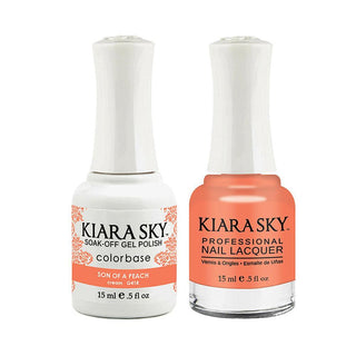  Kiara Sky Gel Nail Polish Duo - 418 Coral Colors - Son Of A Peach by Kiara Sky sold by DTK Nail Supply