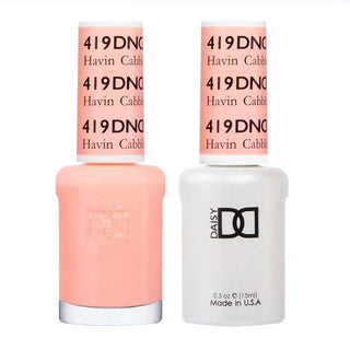  DND Gel Nail Polish Duo - 419 Coral Colors - Havin Cabbler by DND - Daisy Nail Designs sold by DTK Nail Supply