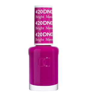 DND Nail Lacquer - 420 Purple Colors - Bright Maroon by DND - Daisy Nail Designs sold by DTK Nail Supply