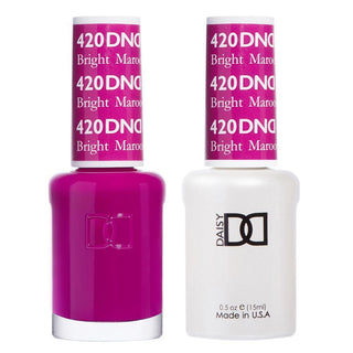  DND Gel Nail Polish Duo - 420 Purple Colors - Bright Maroon by DND - Daisy Nail Designs sold by DTK Nail Supply
