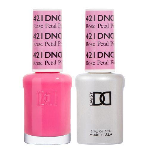  DND Gel Nail Polish Duo - 421 Rose Petal Pink by DND - Daisy Nail Designs sold by DTK Nail Supply