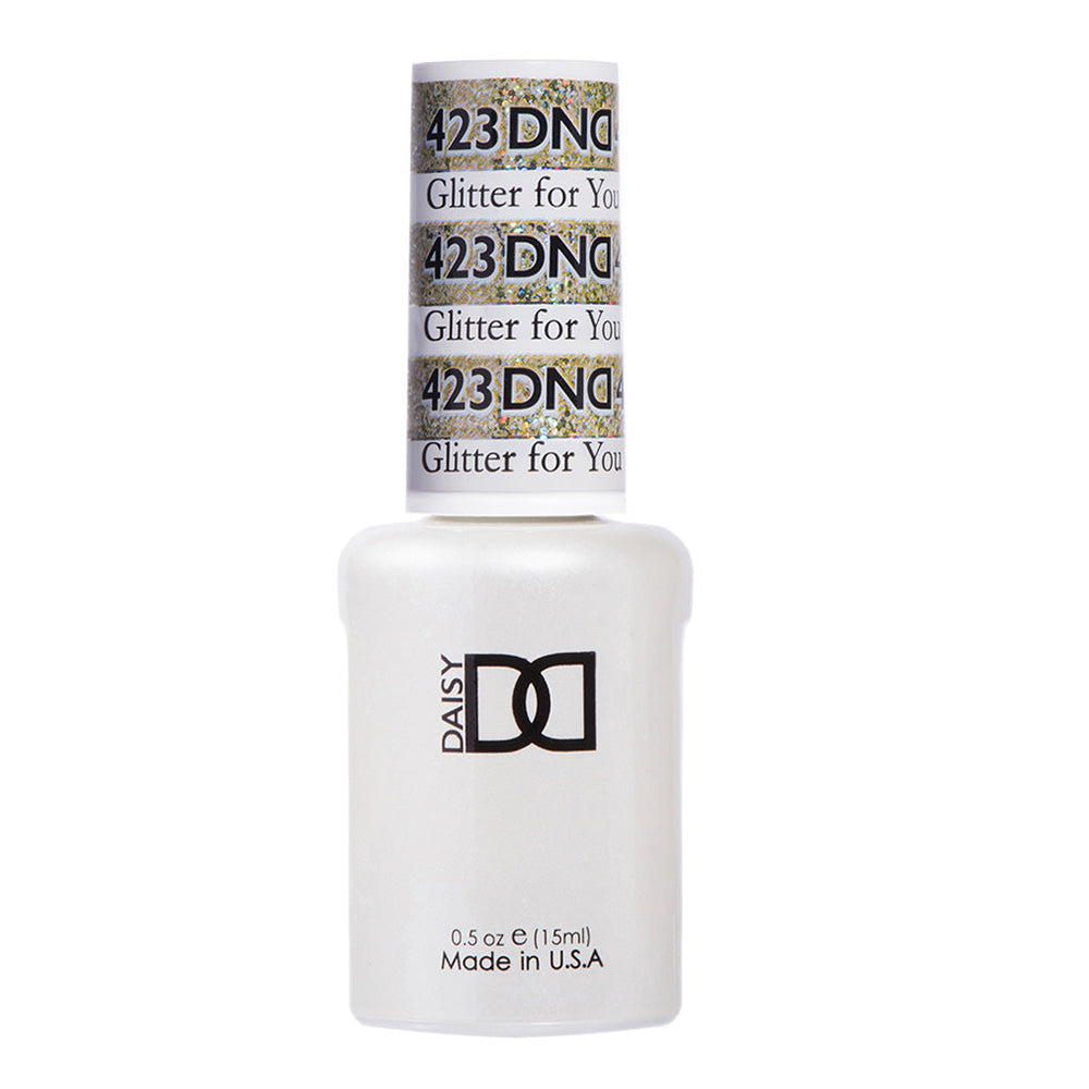 DND Gel Polish - 423 Gold Colors - Glitter for You by DND - Daisy Nail Designs sold by DTK Nail Supply