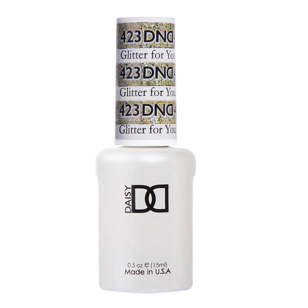 DND Gel Polish - 423 Gold Colors - Glitter for You by DND - Daisy Nail Designs sold by DTK Nail Supply