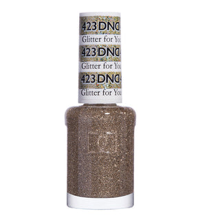 DND Nail Lacquer - 423 Gold Colors - Glitter for You by DND - Daisy Nail Designs sold by DTK Nail Supply