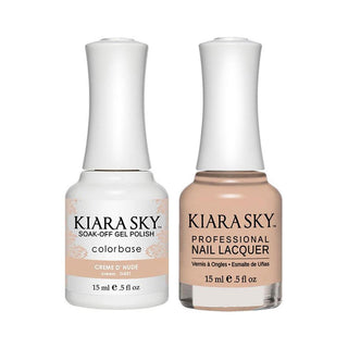  Kiara Sky Gel Nail Polish Duo - 431 Neutral, Beige Colors - Creme D' Nude by Kiara Sky sold by DTK Nail Supply