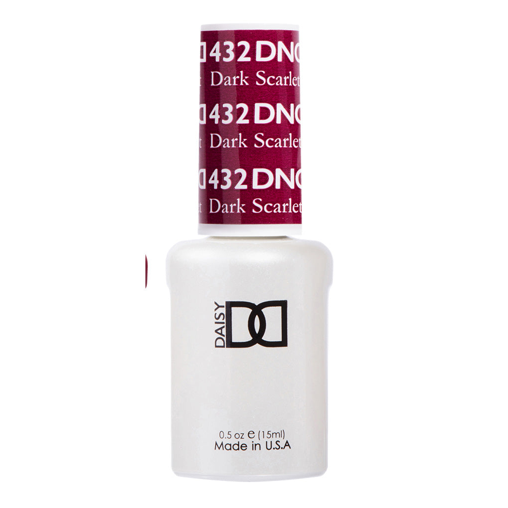 DND Gel Polish - 432 Red Colors - Dark Scarlet by DND - Daisy Nail Designs sold by DTK Nail Supply