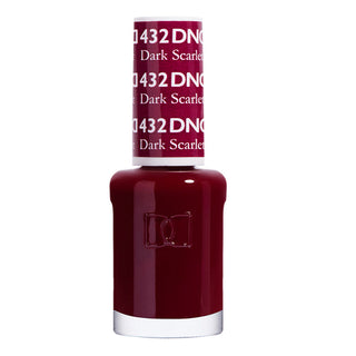 DND Nail Lacquer - 432 Red Colors - Dark Scarlet by DND - Daisy Nail Designs sold by DTK Nail Supply