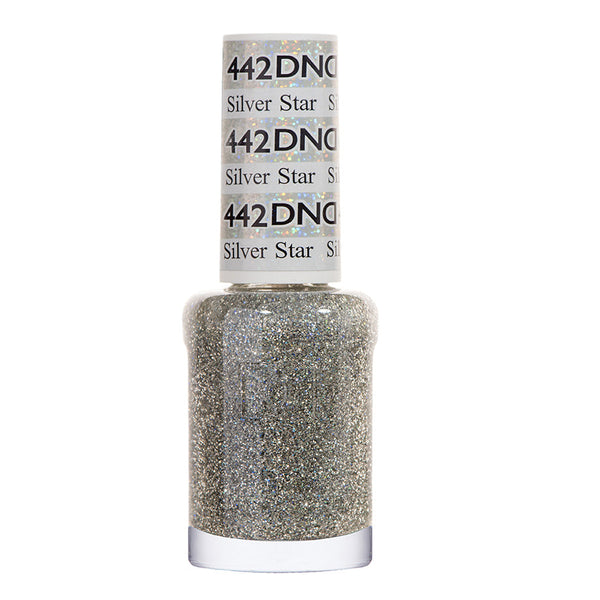 DND Nail Lacquer - 442 Silver Colors - Silver Star by DND - Daisy Nail Designs sold by DTK Nail Supply