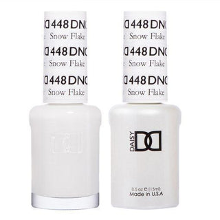  DND Gel Nail Polish Duo - 448 White Colors - Snow Flake by DND - Daisy Nail Designs sold by DTK Nail Supply