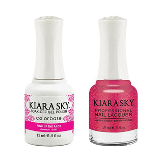  Kiara Sky Gel Nail Polish Duo - 451 Pink Colors - Pink Up The Pace by Kiara Sky sold by DTK Nail Supply