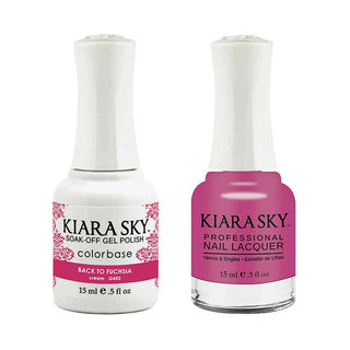  Kiara Sky Gel Nail Polish Duo - 453 Pink Colors - Back To Fuchsia by Kiara Sky sold by DTK Nail Supply