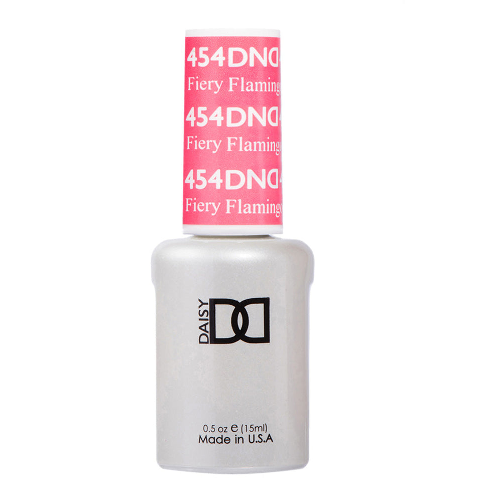 DND Gel Polish - 454 Pink Colors - Fiery Flamingo by DND - Daisy Nail Designs sold by DTK Nail Supply