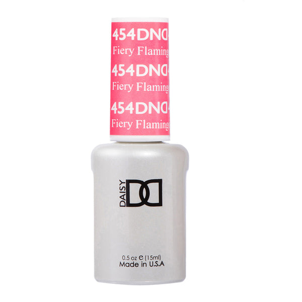 DND Gel Polish - 454 Pink Colors - Fiery Flamingo by DND - Daisy Nail Designs sold by DTK Nail Supply