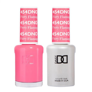  DND Gel Nail Polish Duo - 454 Pink Colors - Fiery Flamingo by DND - Daisy Nail Designs sold by DTK Nail Supply